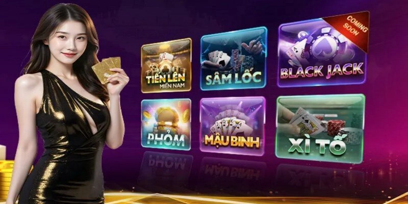 Địa điểm cung cấp rất nhiều game bài đỉnh cao 